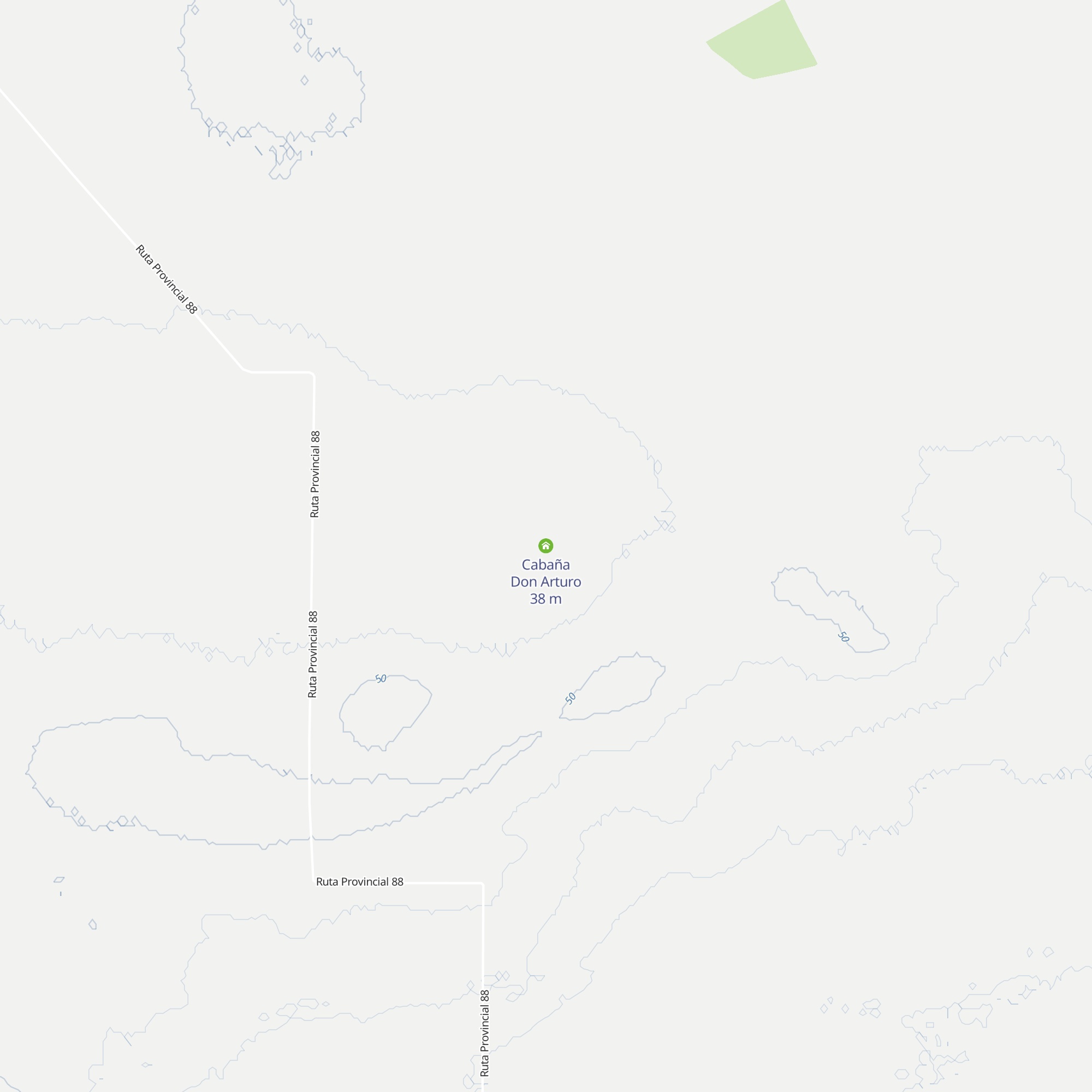 Cabaña Don Arturo map