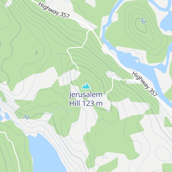 Map of Jerusalem Hill