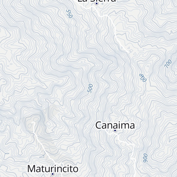 Map of Cerro La Corona