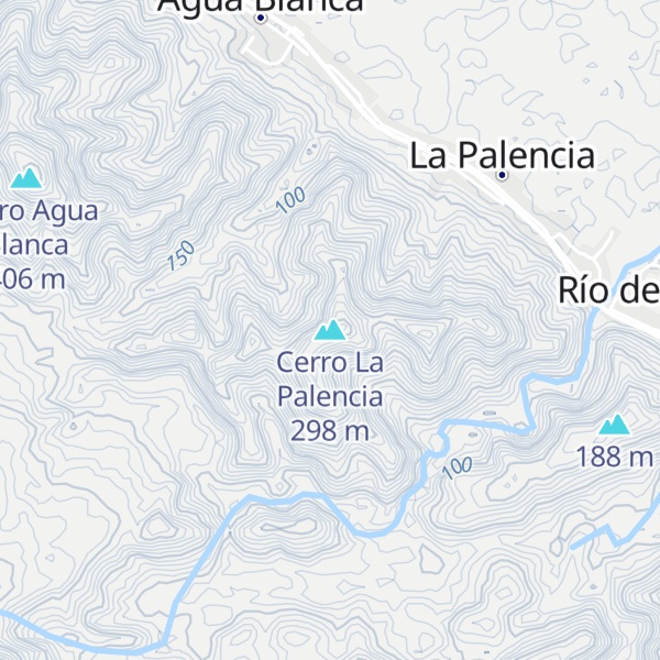 Map of Cerro La Palencia