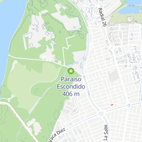 Map of Paraíso Escondido
