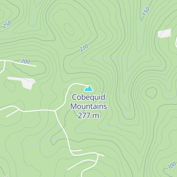 Map of Cobequid Mountains