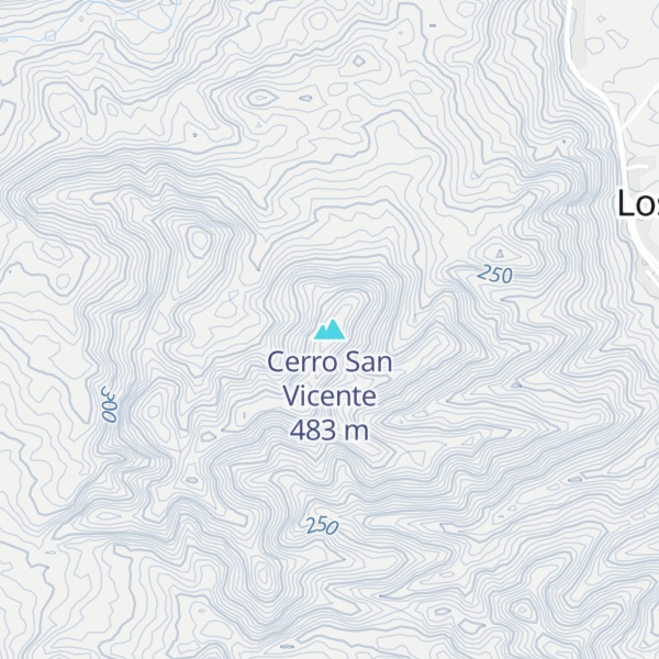 Map of Cerro San Vicente