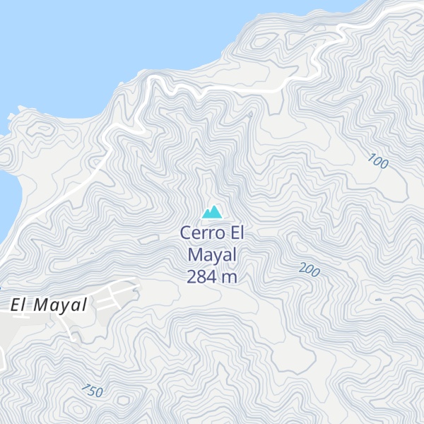 Map of Cerro El Mayal