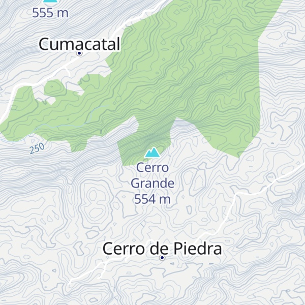 Map of Cerro Grande