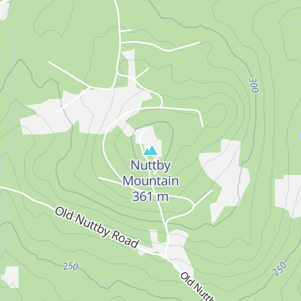 Map of Nuttby Mountain