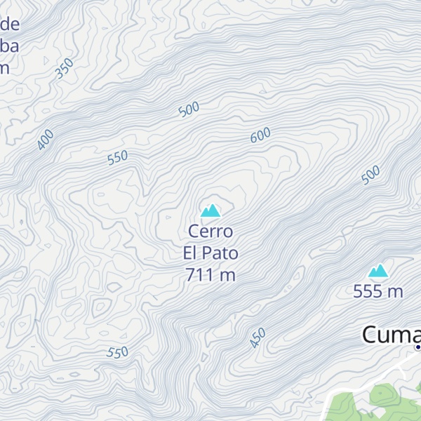 Map of Cerro El Pato