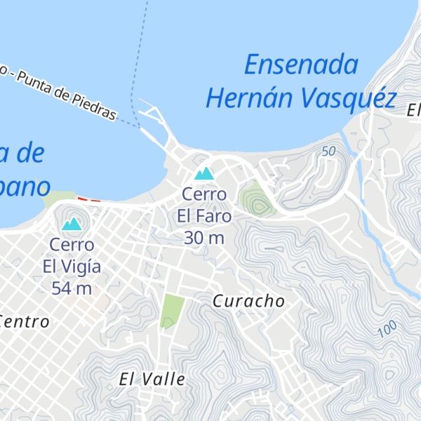 Map of Cerro La Estación