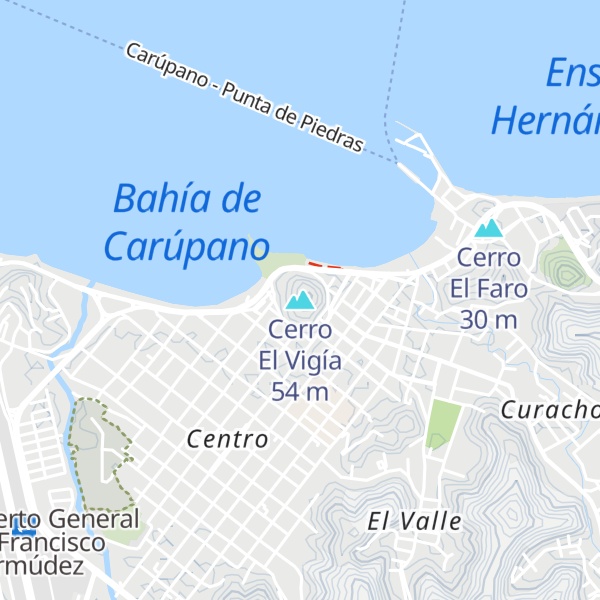 Map of Cerro El Vigía