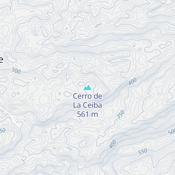 Map of Cerro de La Ceiba