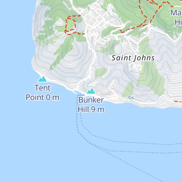 Map of Bunker Hill