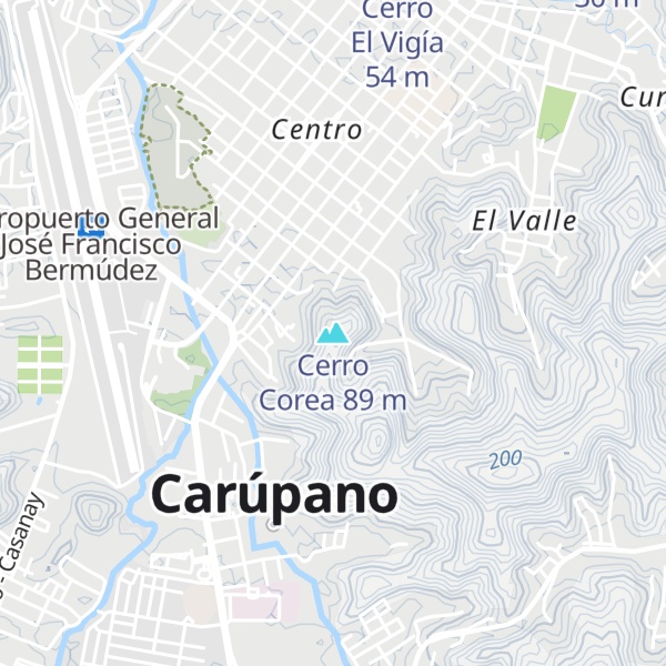 Map of Cerro Corea
