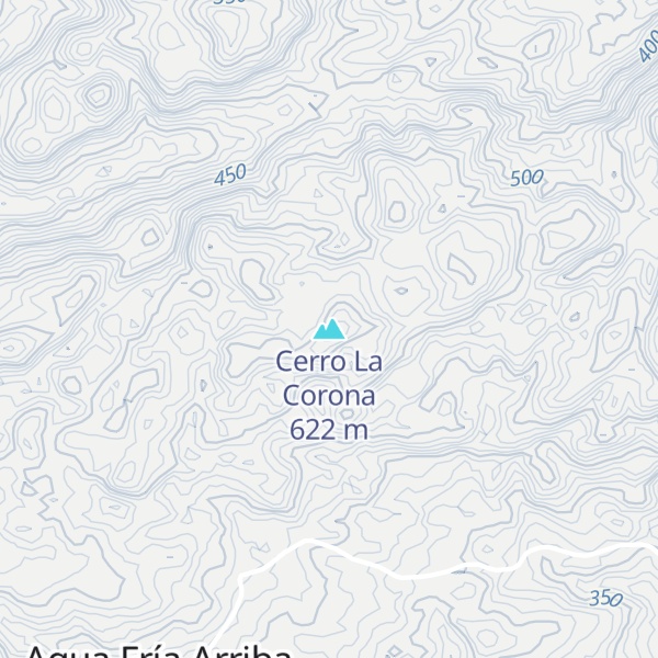 Map of Cerro La Corona