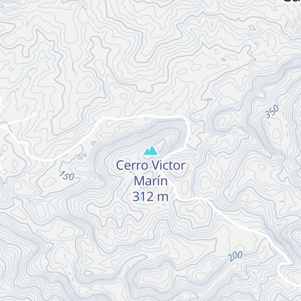 Map of Cerro Victor Marín
