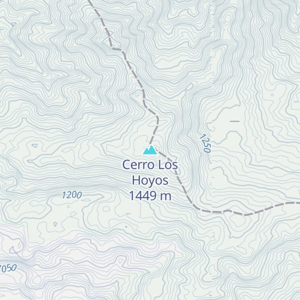 Map of Cerro Los Hoyos