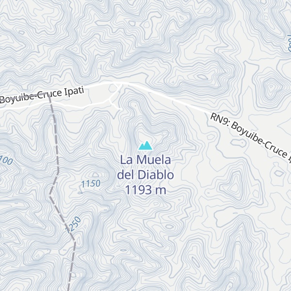 Map of La Muela del Diablo