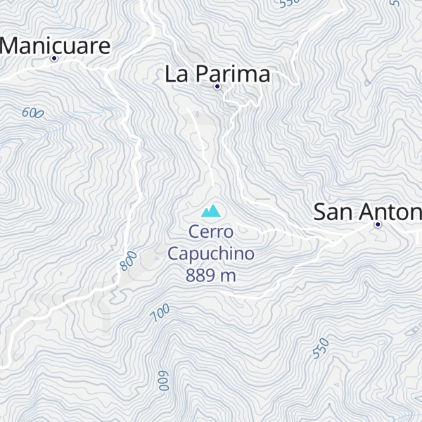 Map of Cerro Capuchino