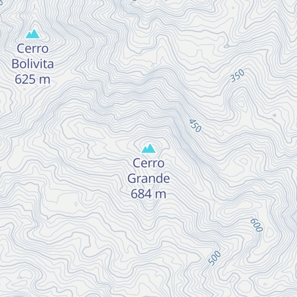Map of Cerro Grande