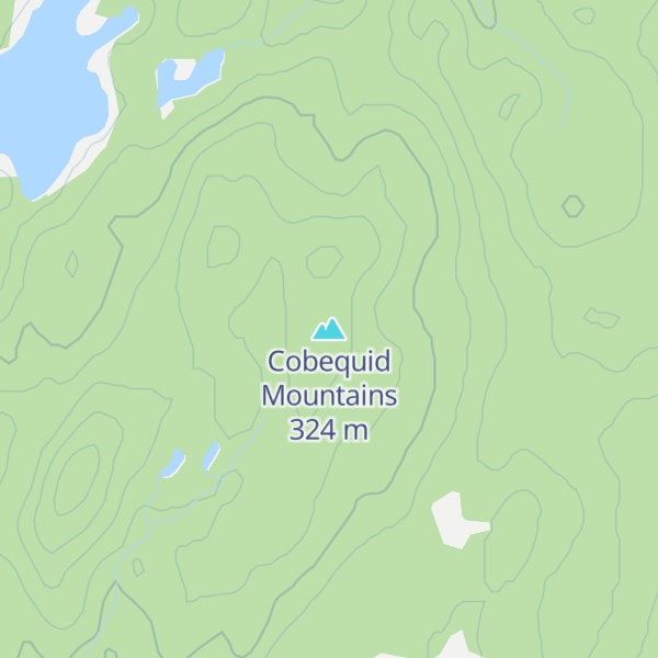 Map of Cobequid Mountains