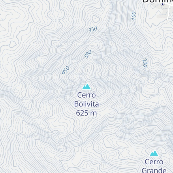 Map of Cerro Bolivita