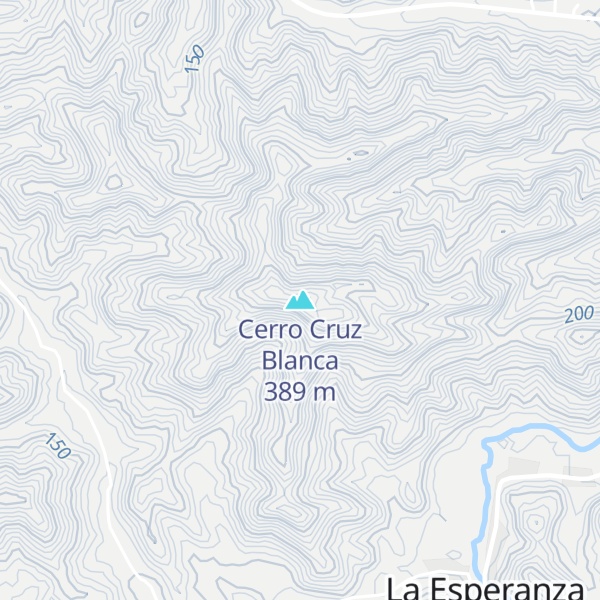 Map of Cerro Cruz Blanca