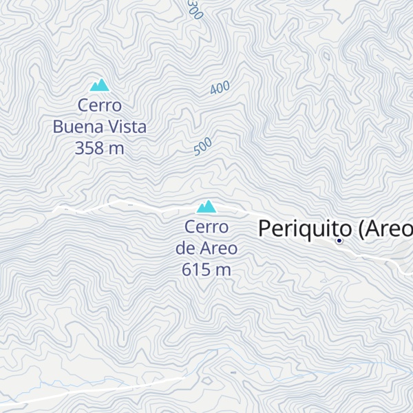 Map of Cerro de Areo