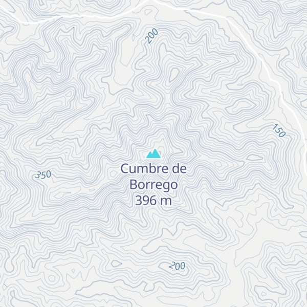 Map of Cumbre de Borrego
