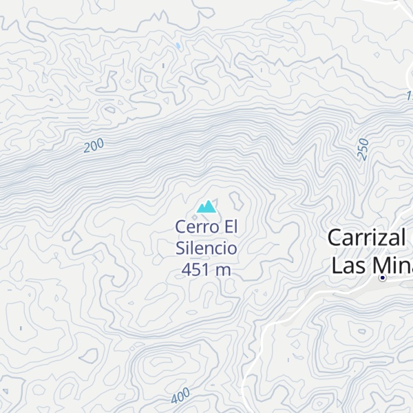 Map of Cerro El Silencio