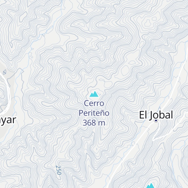 Map of Cerro Periteño