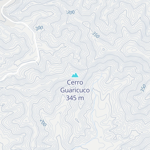 Map of Cerro Guaricuco