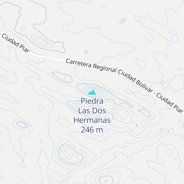 Map of Piedra Las Dos Hermanas