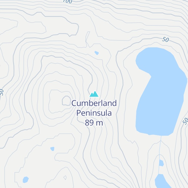 Map of Cumberland Peninsula