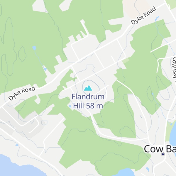 Map of Flandrum Hill