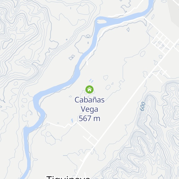 Map of Cabañas Vega
