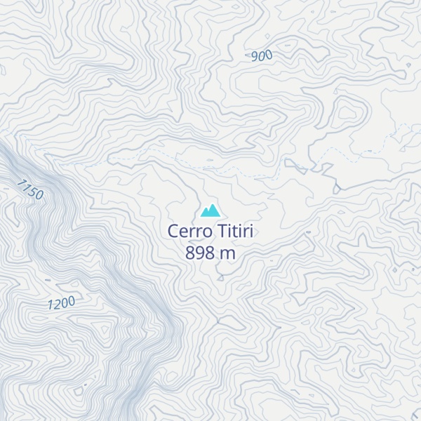 Map of Cerro Titiri