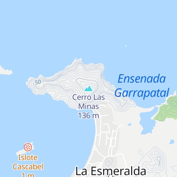 Map of Cerro Las Minas