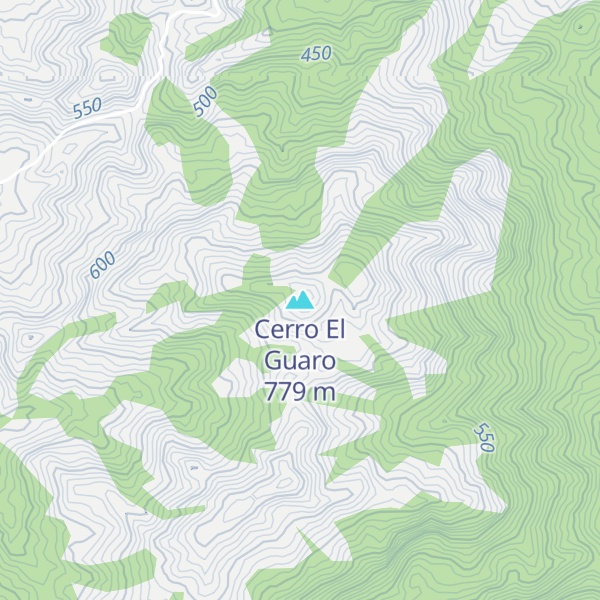 Map of Cerro El Guaro