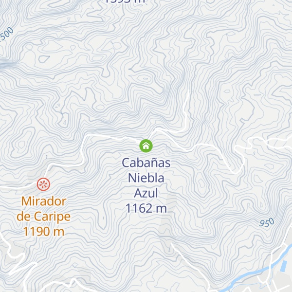 Map of Cabañas Niebla Azul