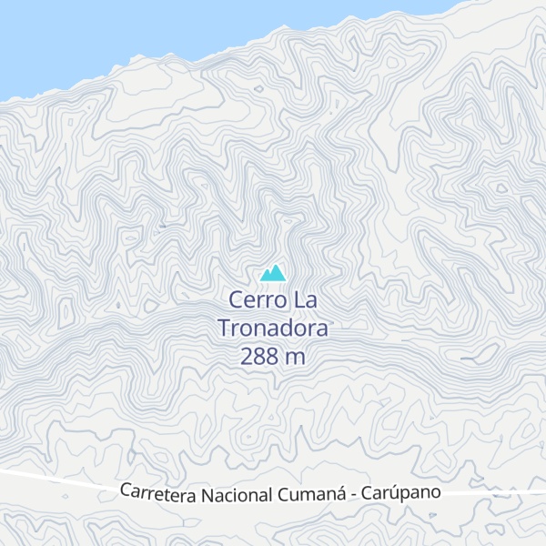 Map of Cerro La Tronadora
