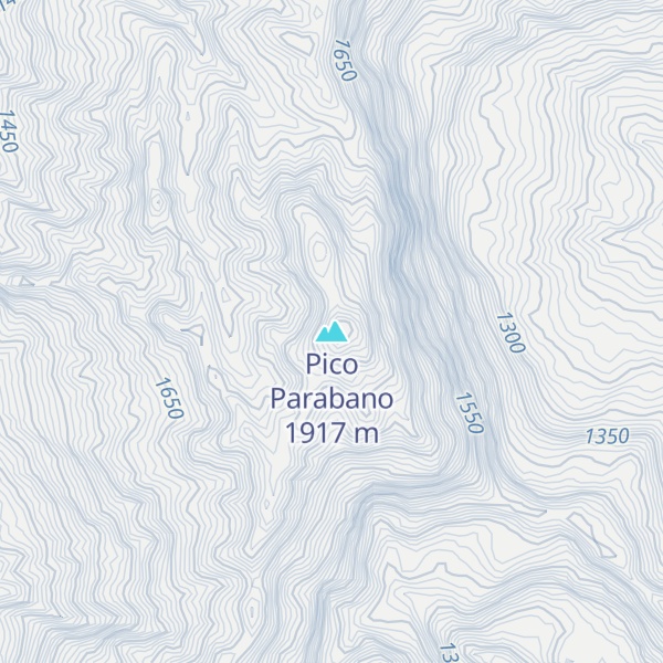 Map of Pico Parabano