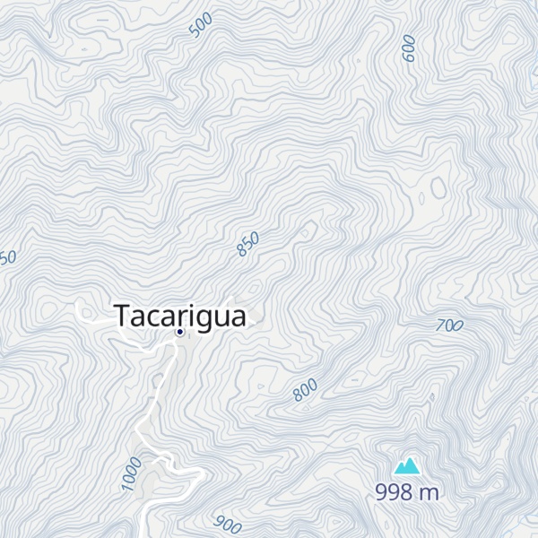 Map of Cerro Tacarigua