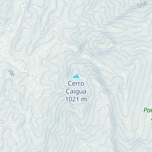 Map of Cerro Caigua