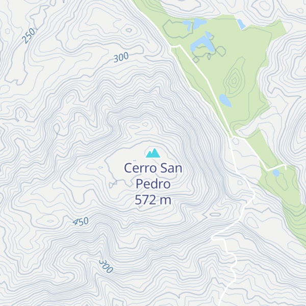 Map of Cerro San Pedro