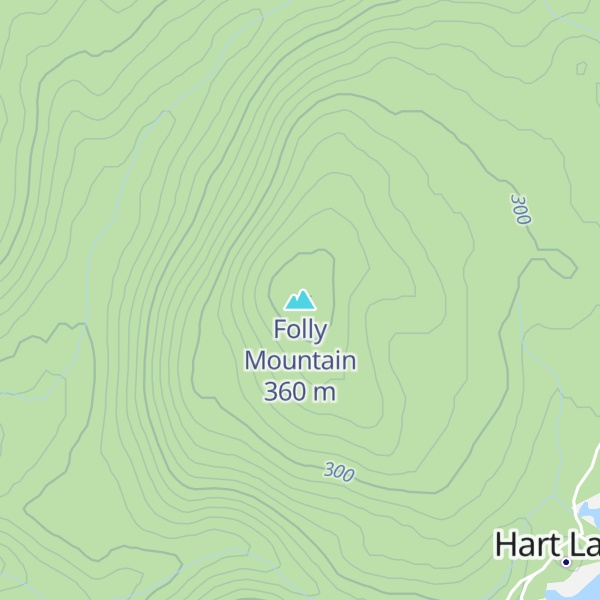 Map of Folly Mountain