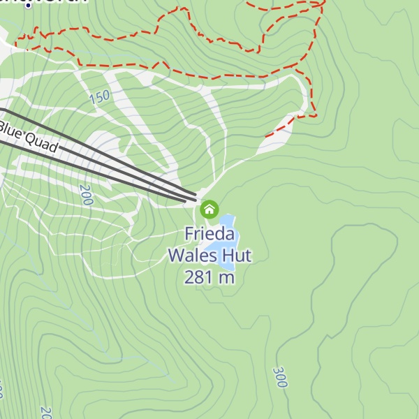 Map of Frieda Wales Hut