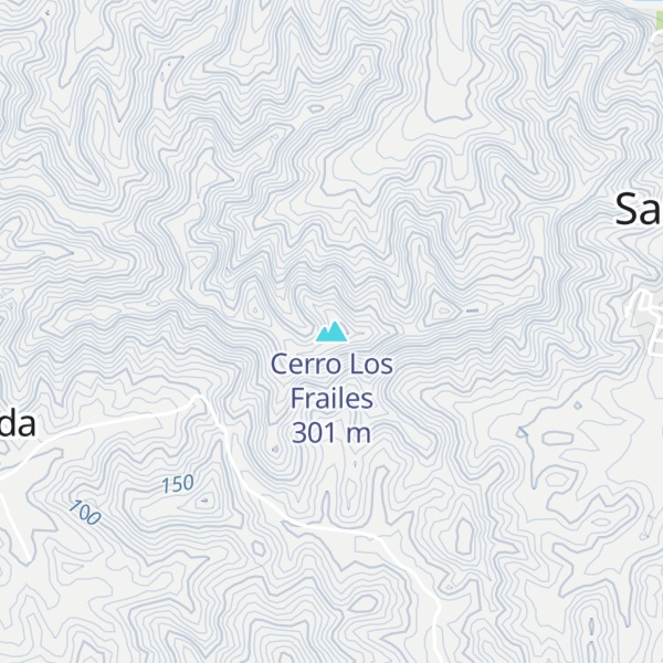 Map of Cerro Los Frailes
