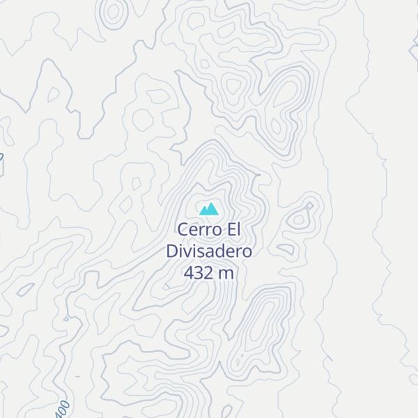 Map of Cerro El Divisadero