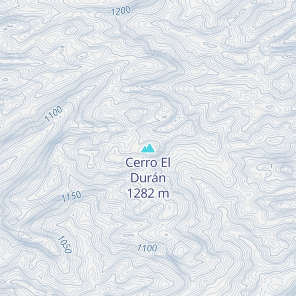 Map of Cerro El Durán