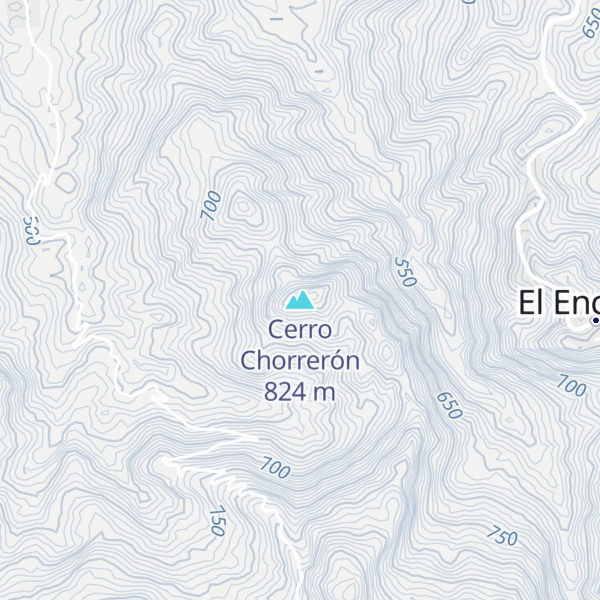 Map of Cerro Chorrerón