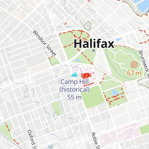 Map of Camp Hill (historical)